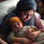 AI Generated Image A Sikh Mother Telling Stories About Vast History To His Son - Punjabi Adda Blog