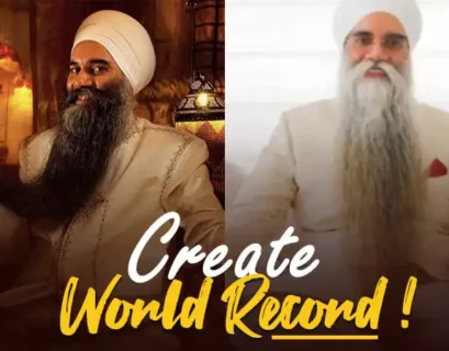 Canadian Sikh Man Breaks World Record For Longest Beard Video Viral! - Punjabi Adda Blog