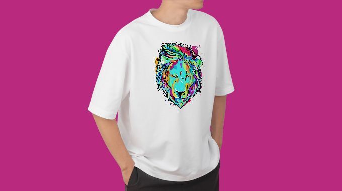 Lion Graphic Oversized T Shirt - Punjabi Adda