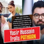 Pakistani Actor Yasir Hussain Trolls Shah Rukh Khan Pathaan Calls A 'Storyless Video Game'! - Punjabi Adda Blog