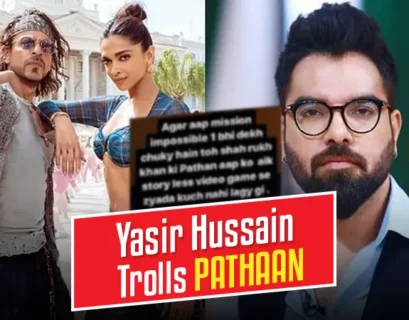 Pakistani Actor Yasir Hussain Trolls Shah Rukh Khan Pathaan Calls A 'Storyless Video Game'! - Punjabi Adda Blog