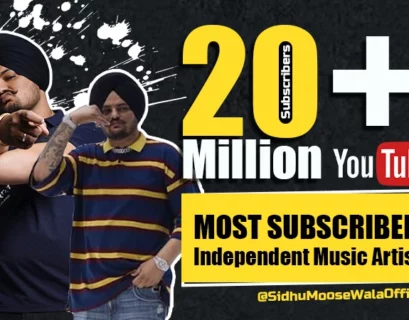Sidhu Moose Wala Most Subscribed Indian Artist Youtube Channel - Punjabiadda Blog
