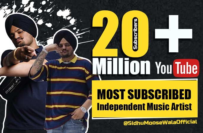 Sidhu Moose Wala Most Subscribed Indian Artist Youtube Channel - Punjabiadda Blog