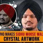 Who Makes Sidhu Moose Wala Artwork Of 18,500 Crystal In Mera Na Song - Punjabi Adda Blog