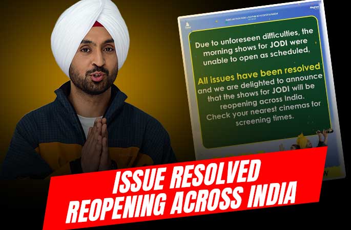 Issue Resolved Diljit Dosanjh & Nimrat Khaira Jodi Is Now Releasing Across India - Punjabi Adda Blog