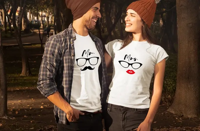 Mr. And Mrs. Couple T Shirt - Punjabi Adda Blog