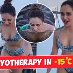 Rakul Preet Singh Storm Internet With Blue Bikini Dipped In Ice Water At Minus 15 Degrees