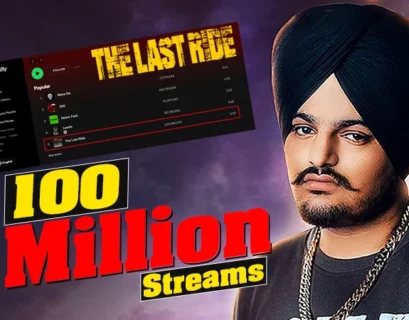 Sidhu Moose Wala Song 'The Last Ride' Over 100 Million Spotify Streams - Punjabi Adda Blog