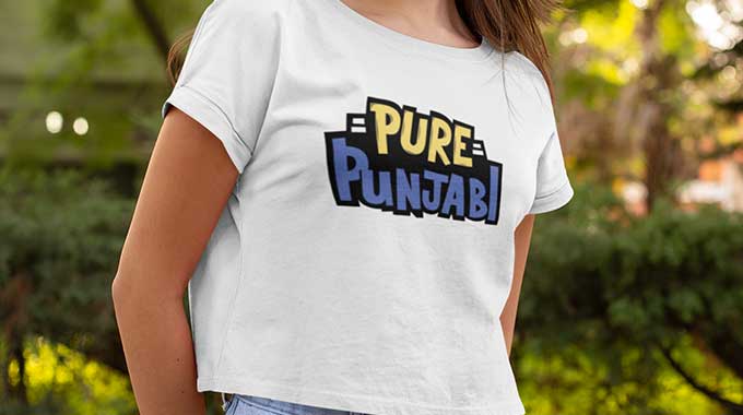 pure-punjabi crop top - punjabi adda